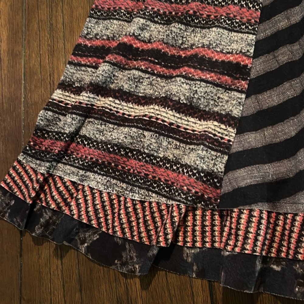 Desigual Margarita Patchwork Ruffled Hemline Skirt - image 7